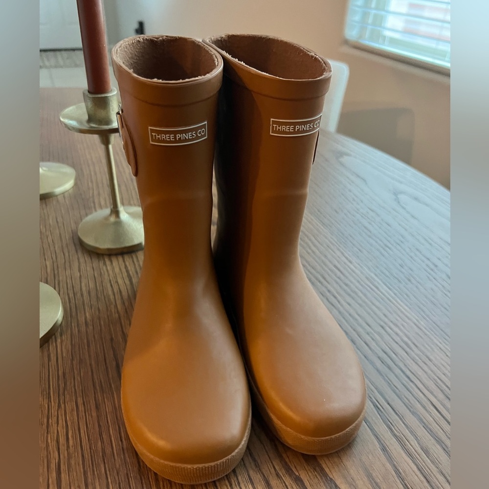 Kids Three Pines Co. Rain boots 🤎